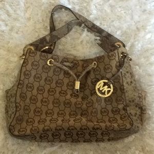 Authentic MK Canvas Purse